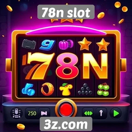 Interface do usuário do site 78n slot